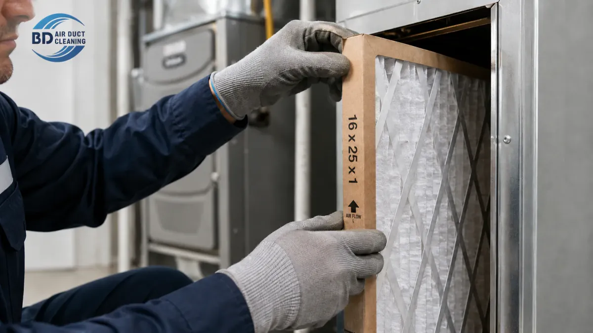 Furnace filter replacement in Toronto, selecting the correct size and fit by Believer Duct Cleaning