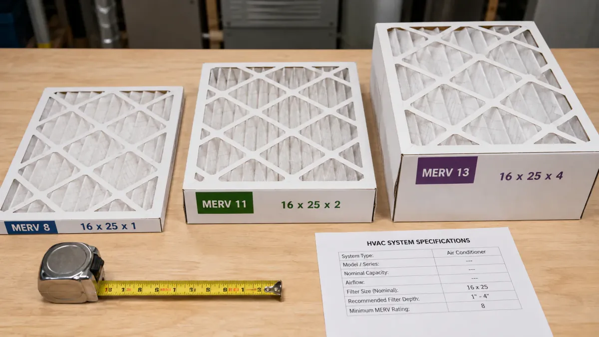 Choosing the right MERV-rated air filter for an HVAC system