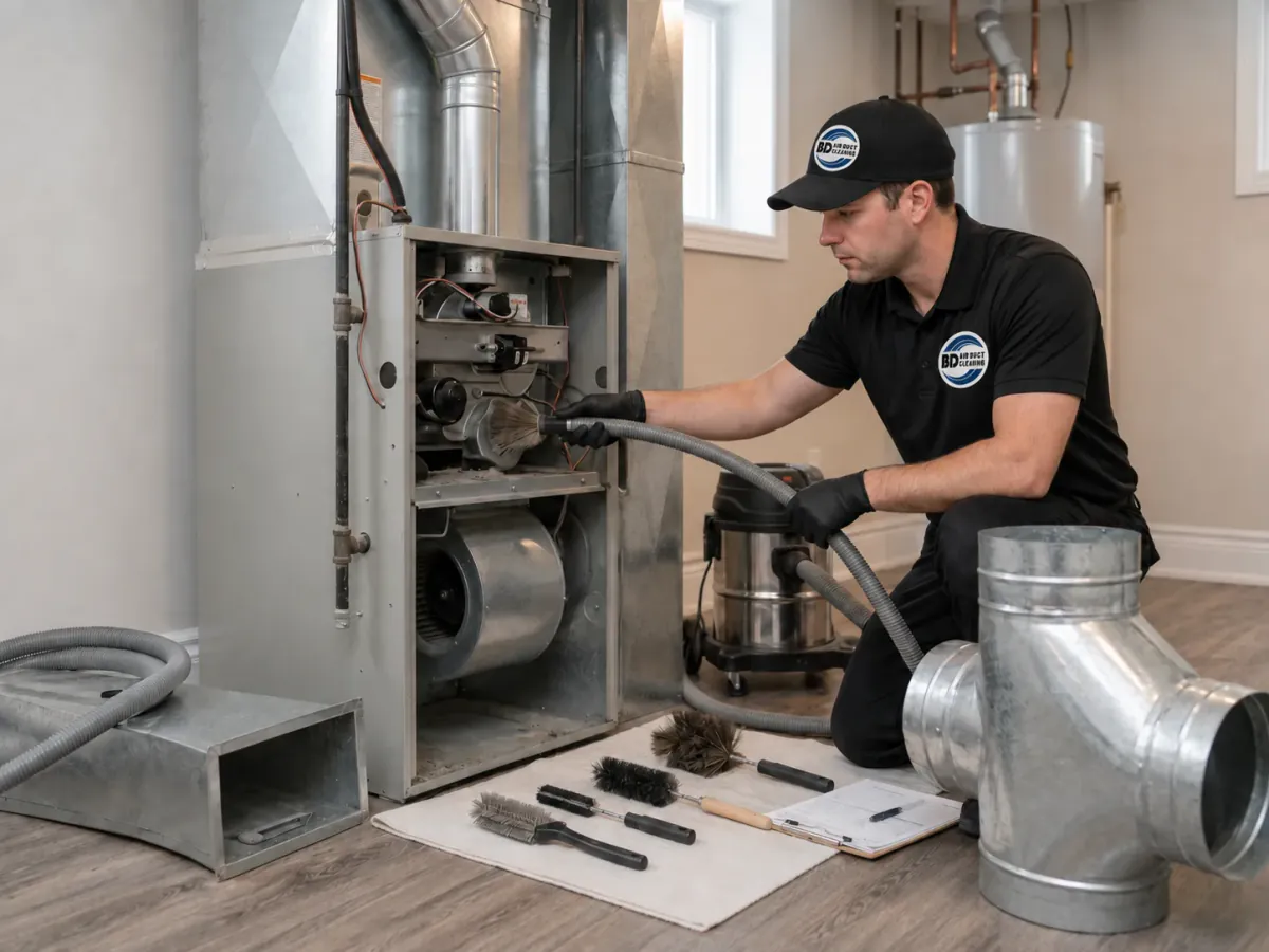 Professional equipment used for HVAC cleaning