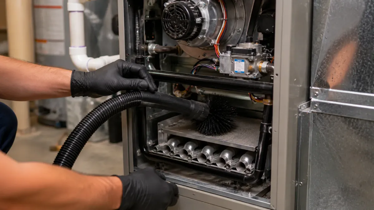 Furnace cleaning in Toronto ahead of the heating season